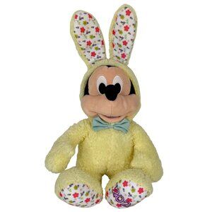 Disney Mickey‎ Mouse Plush In Yellow Easter Bunny Costume 2020 Yellow 15 Inch